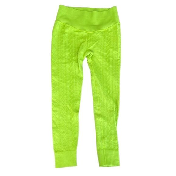 JoyLab Cable Knit Seamless Leggings Medium Green NWOT - Picture 2 of 5